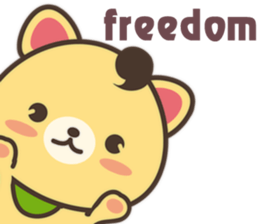 Peanut Dog Sticker English sticker #11103662