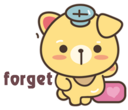 Peanut Dog Sticker English sticker #11103669