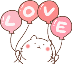 Cat with lovely life. sticker #11103725