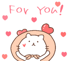 Cat with lovely life. sticker #11103741