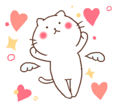 Cat with lovely life. sticker #11103742