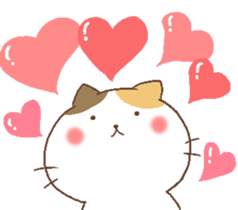 Cat with lovely life. sticker #11103743