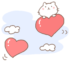 Cat with lovely life. sticker #11103758