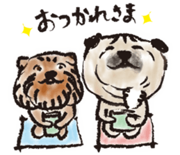 PUG's  & Brussels sticker #11103859