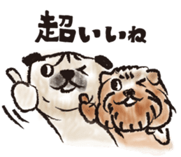 PUG's & Brussels sticker #11103860