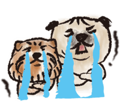 PUG's & Brussels sticker #11103862