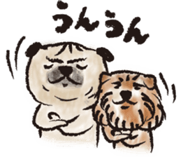 PUG's & Brussels sticker #11103864