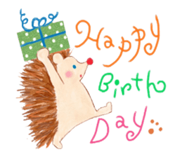 Birthday and celebration message sticker #11104002