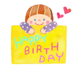 Birthday and celebration message sticker #11104003