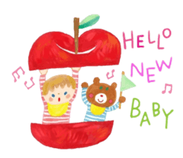 Birthday and celebration message sticker #11104005