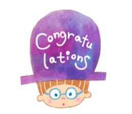 Birthday and celebration message sticker #11104011