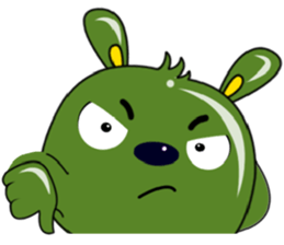 Babie-Rabbit in Green sticker #11104166