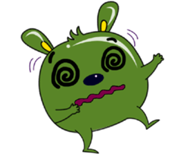 Babie-Rabbit in Green sticker #11104171