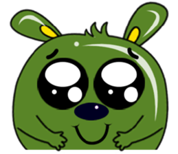 Babie-Rabbit in Green sticker #11104173