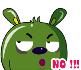 Babie-Rabbit in Green sticker #11104174