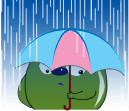 Babie-Rabbit in Green sticker #11104175