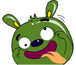 Babie-Rabbit in Green sticker #11104176
