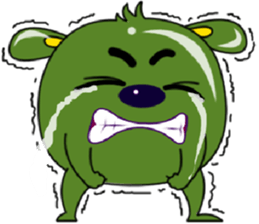 Babie-Rabbit in Green sticker #11104177