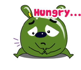 Babie-Rabbit in Green sticker #11104187