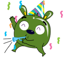 Babie-Rabbit in Green sticker #11104189