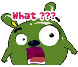 Babie-Rabbit in Green sticker #11104193