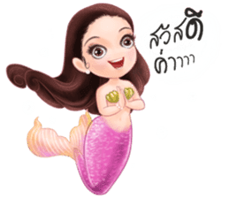 Mini mermaid by PARTIDA sticker #11105280