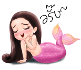 Mini mermaid by PARTIDA sticker #11105282