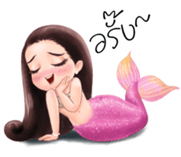 Mini mermaid by PARTIDA sticker #11105282