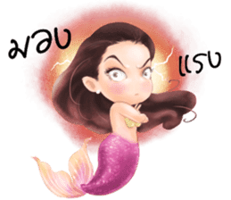 Mini mermaid by PARTIDA sticker #11105283