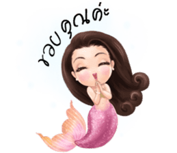 Mini mermaid by PARTIDA sticker #11105284