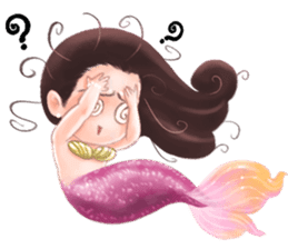 Mini mermaid by PARTIDA sticker #11105285