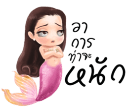 Mini mermaid by PARTIDA sticker #11105290