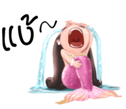 Mini mermaid by PARTIDA sticker #11105293