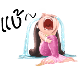 Mini mermaid by PARTIDA sticker #11105293