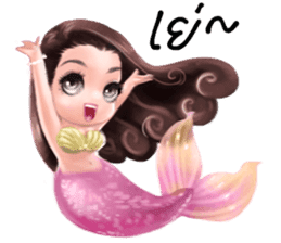 Mini mermaid by PARTIDA sticker #11105297