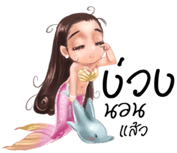 Mini mermaid by PARTIDA sticker #11105301
