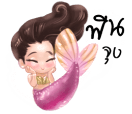 Mini mermaid by PARTIDA sticker #11105303