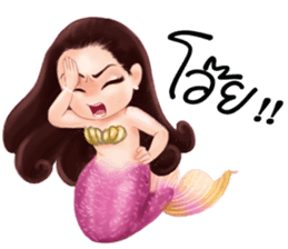 Mini mermaid by PARTIDA sticker #11105307