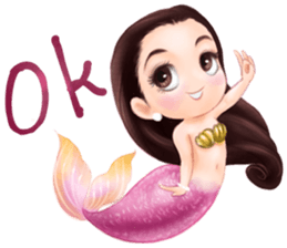 Mini mermaid by PARTIDA sticker #11105308
