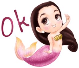 Mini mermaid by PARTIDA sticker #11105308