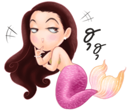 Mini mermaid by PARTIDA sticker #11105319