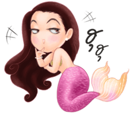 Mini mermaid by PARTIDA sticker #11105319