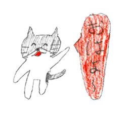 Black-and-white cat stickers sticker #11105684