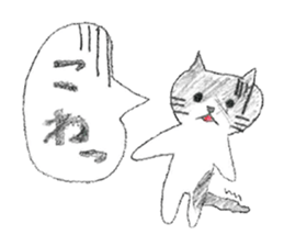 Black-and-white cat stickers sticker #11105691
