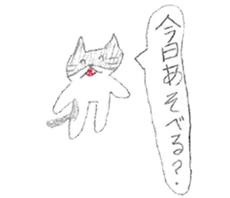 Black-and-white cat stickers sticker #11105693