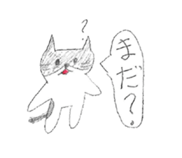 Black-and-white cat stickers sticker #11105701