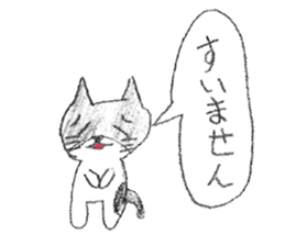 Black-and-white cat stickers sticker #11105707