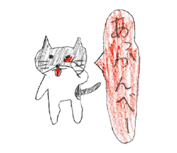 Black-and-white cat stickers sticker #11105709