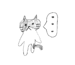 Black-and-white cat stickers sticker #11105717