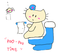 Dinkyneko & Friends #5 _6 AM to 11 PM sticker #11106445